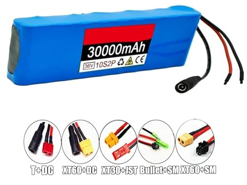Akku Skateboard Balance Auto 36V 30000mAh Wiederaufladbarer Li-Ionen-Akku - Elektrofahrrad Akku mit eingebautem BMS für 