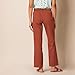 Amazon Essentials Women's Pull On Linen Blend Drawstring Relaxed Fit Wide Leg Pant, Terracotta, 3X