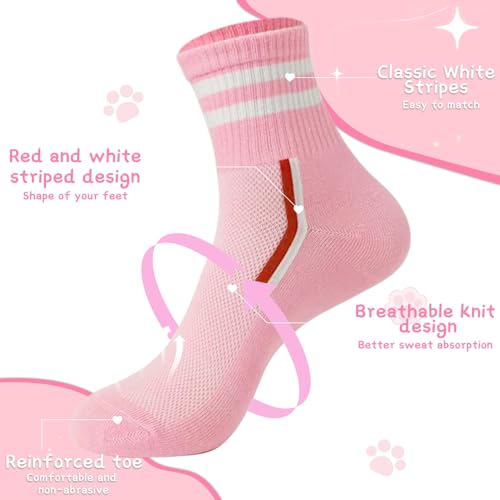 20 Pairs Crew Socks for Women for Hiking Running and GYM4