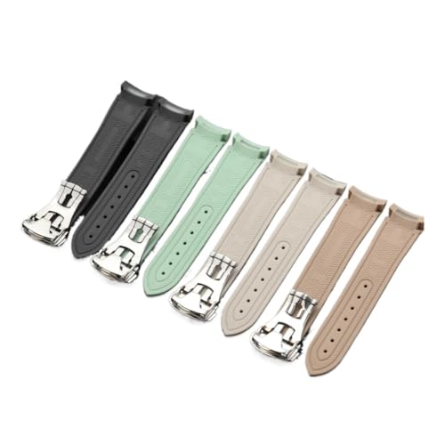 Bracelet en caoutchouc à interface incurvée 20mm pour montre - 2