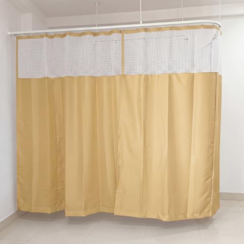 Image of RJO Hospital Curtains Beige Zigzag W-8 x L-7 FT