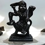 Iron Kaal Bhairav Mahakal Statue 3'' inch – Hindu Tantric Deity Idol | Fierce Avatar of Lord Shiva | Batuk Bhairav Murti for Pooja, Temple, Tantra, Siddhi | Spiritual Home & Office Décor Gift