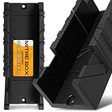 Instalguru Gehrungslade Schneidlade 295x80x70 mm 22,5° 45° 90° Grad Winkel Winkelschneider Gehrungsschneidlade Schnittwinkel Sägelade Kunststoff Präzision Schneiden