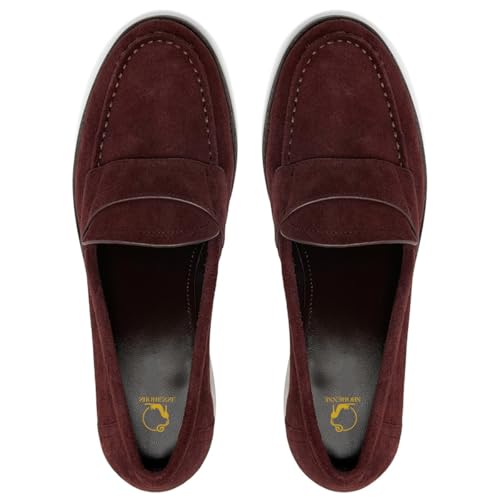 Image of SHODENSE Women Vintage Chunky Heel Loafers Pumps Platform Round Closed Toe Oxford Shoes Burnished Patent Matte Suede Slip On Dress Loafer Block Stacked Heels Office Formal Work Business 4-11 M US