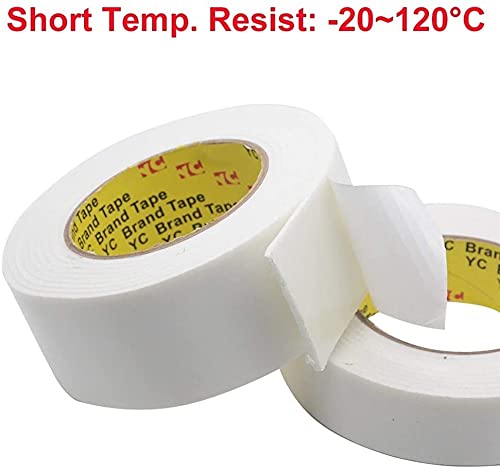 Almohadillas adhesivas, burletes de espuma burletes for puertas esponja cintas adhesivas de espuma acrílica de doble cara sello, tuberías, impermeable, sanitario, cinta for manualidades Espesor 0,08 m