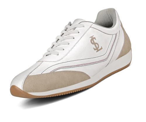 Image of LOUIS STITCH White and Beige Sneaker for Men | Comfortable Sneaker | LSP-SNK-AVI001-WHBG