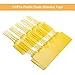 Plastic Seals Shipping Tags, Security Shipping Labels, Self-Locking Label Tie, Writable Marker Big Sign Tie, 250mm Total Length, Package of 100 Pcs (Yellow)