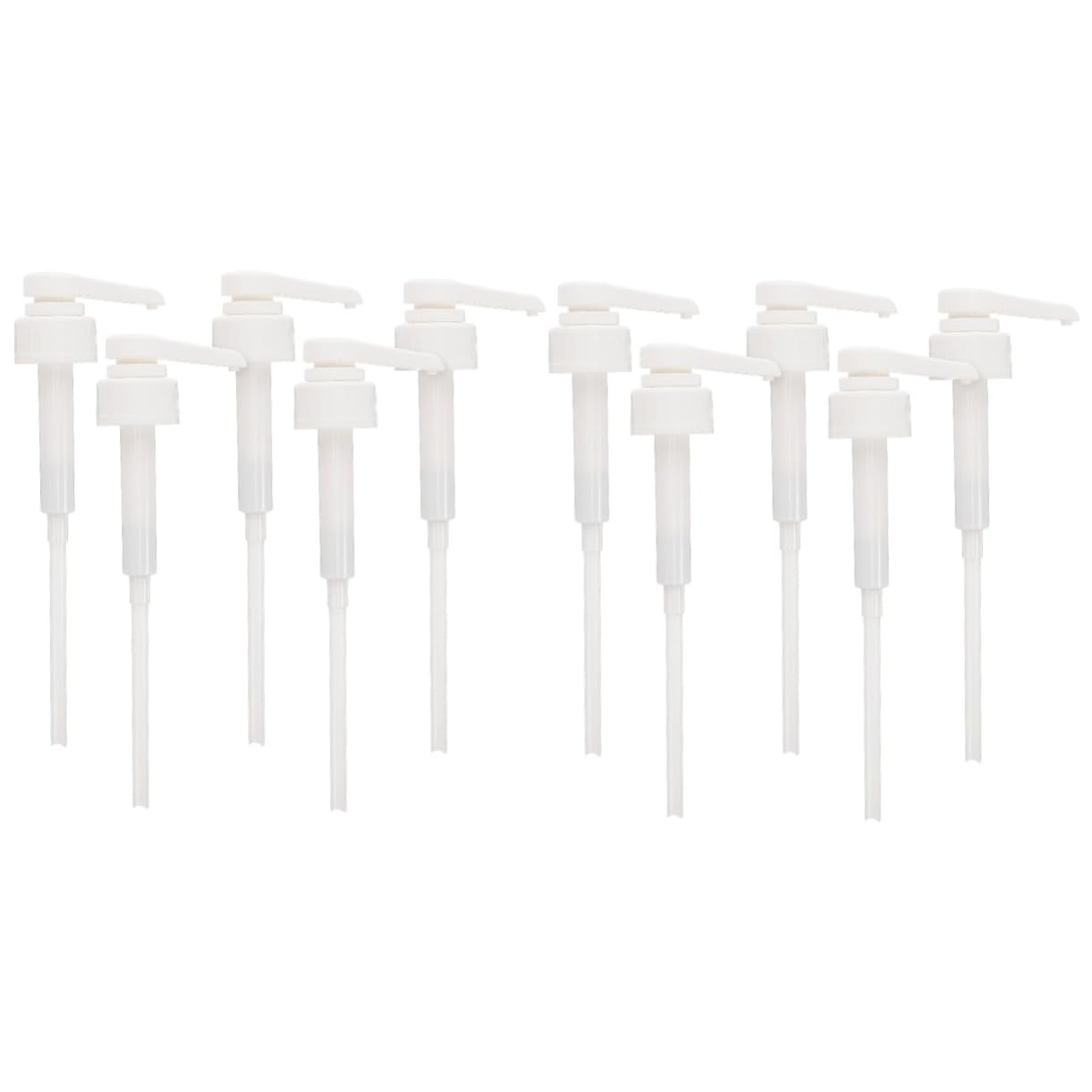 TOPBATHY 10 Stück Flaschenspender Pumpspender Ersatzpumpen Schaumspender Schneekegelpumpe Getränkespender Ersatzpumpenkopf Milchspender Pumpe Für Sirupflasche Weißer Kunststoff