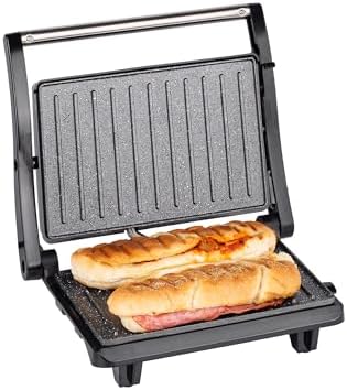 Innoteck Kitchen Pro Panini Press & Health Grill - 750W, Cool Touch Handle, Non-Stick Plates, Light Indicators, Floating Hinge Lid, Lock for Upright Storage, Easy Clean & Space-Saving Design