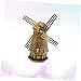 Zerodeko Zinc Alloy Windmill Model Unique Decorative Metal Windmill for Bedroom Home Office Friends Family Charming Ornament for All Spaces