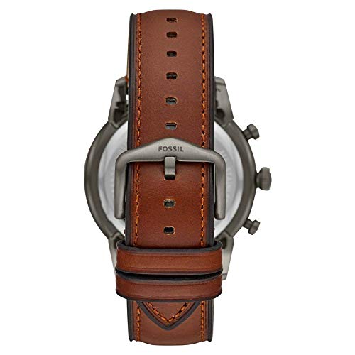 Fossil Townsman uhr f&uuml;r Herren, Chronographenwerk mit Edelstahl- oder Lederarmband, Braun, 44MM
