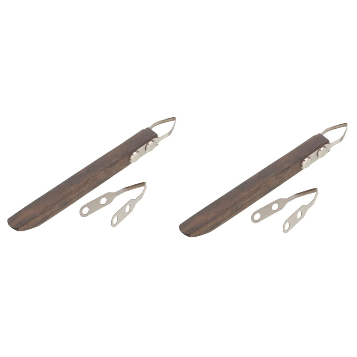 Tofficu 2St Töpferwerkzeuge Ton-Kit Töpferton-Extruder Lufttrockener Ton Werkzeuge für Tonskulpturen Clay Tools Pottery Tools Zubehör zum Schaben von Ton Kunstwerkzeuge Rostfreier Stahl
