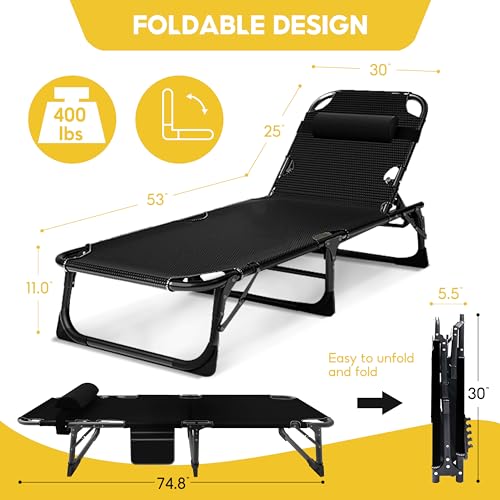 Camping-cots-Adjustable-Portable-Folding-Cot-with-Cozy-Mattress-and-Pillow-Outdoor-Portable-Folding-Lounge-Chair-Sleeping-Cots-Camping-Bed-for-Camping-Pool-Beach-Support-600-lbs-Black