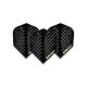 Dart Flights Harrows Black Dimplex – 4 Sets mit 12 Flights