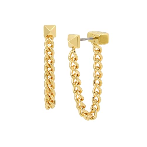 Women's Pyramid Chain Earrings - Main Image