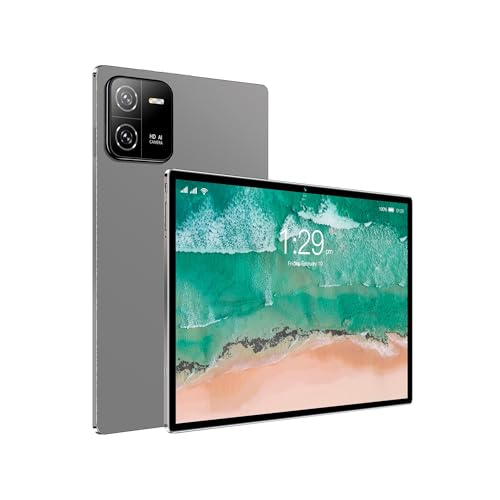 Image of Q&F Tech 10.1 inch Android Tablet PC, 4G Phone /WiFi Tablet for Study, Game and Video Playing, Internet Browsing, Dual SIM Cards and Dual Standby Supportive, 8Core /Bluetooth /GPS, IPS HD Display Gray