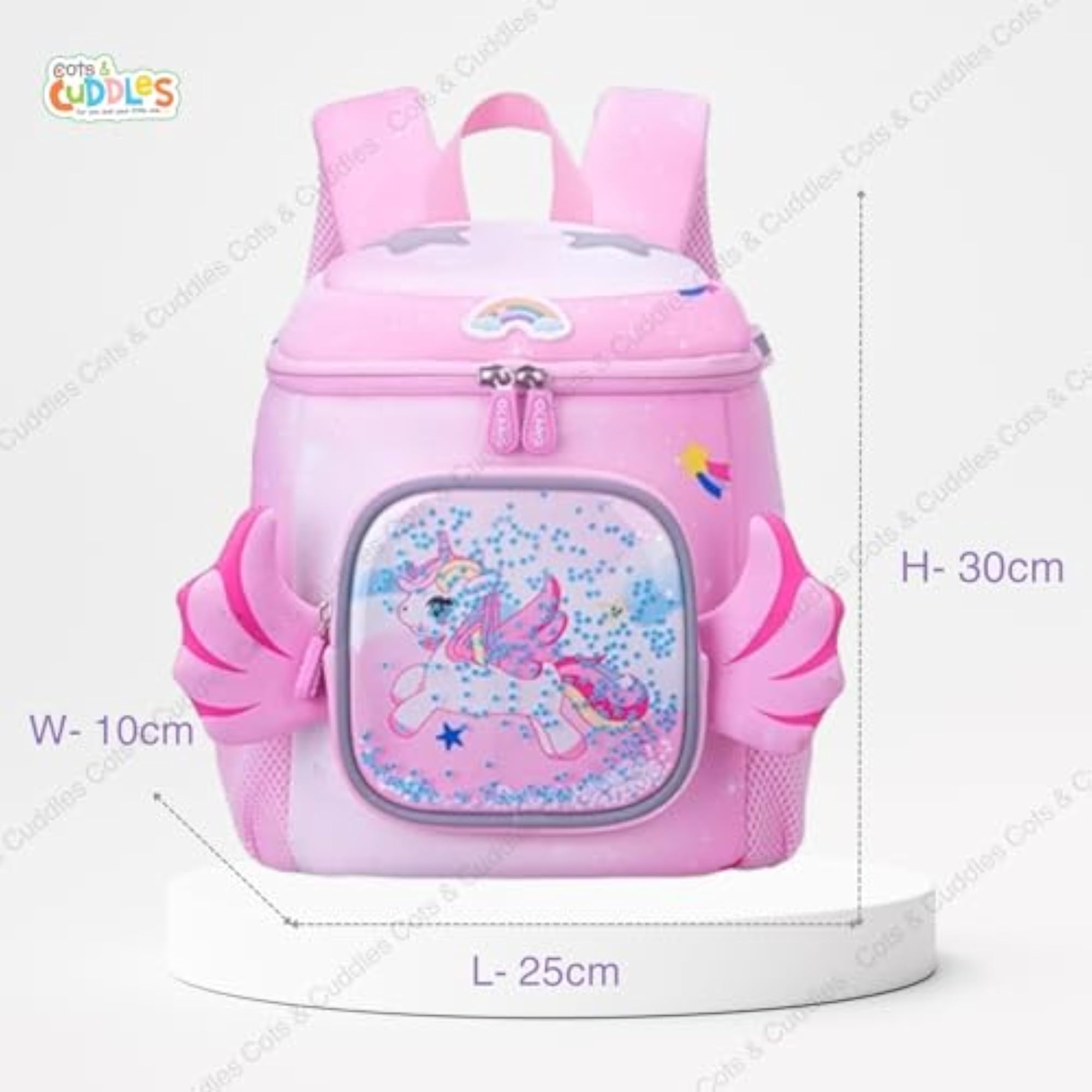 3D Cute Design Large Capacity Dual Zipper Backpack