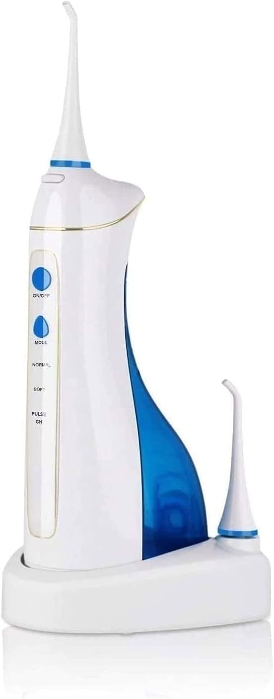Irrigador bucal inalámbrico profesional con agua, portátil y recargable, resistente al agua IPX7, 3 modos y depósito de agua lavable, ideal for el hogar y viajes, for el cuidado de aparatos dentales y