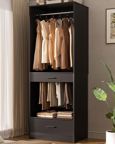 Homieasy Modular Closet Organizer with Hanging & Drawers