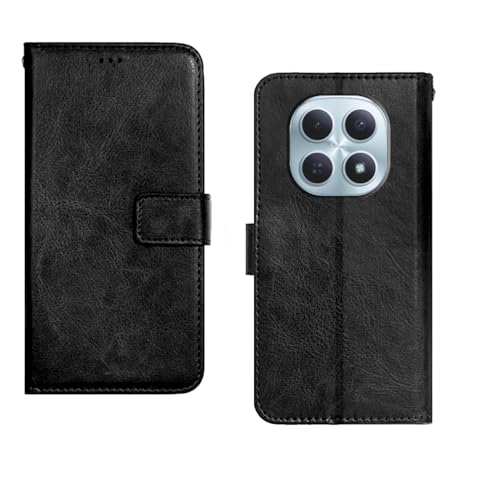 Image of amazon basics Redmi Note 15 5G Flip Cover | Card Pockets Wallet & Stand | Flip Cover for Redmi Note 15 5G (Black)