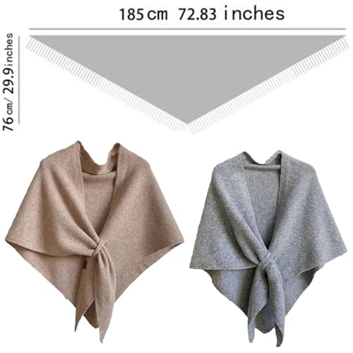 Gettoreach Women's Solid Color Scarf, Casual Soft Comfortable Shawl for Daily Wear, All-Match Fashion4