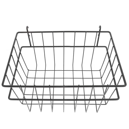 Cesta de pared de hierro Baluue multiusos negra para almacenaje 2