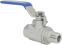 Vista 15 de DAN SPEED Válvula de bola de puerto completo macho x hembra S304 de acero inoxidable resistente para agua, aceite y gas, 1000WOG (1 pulgada)