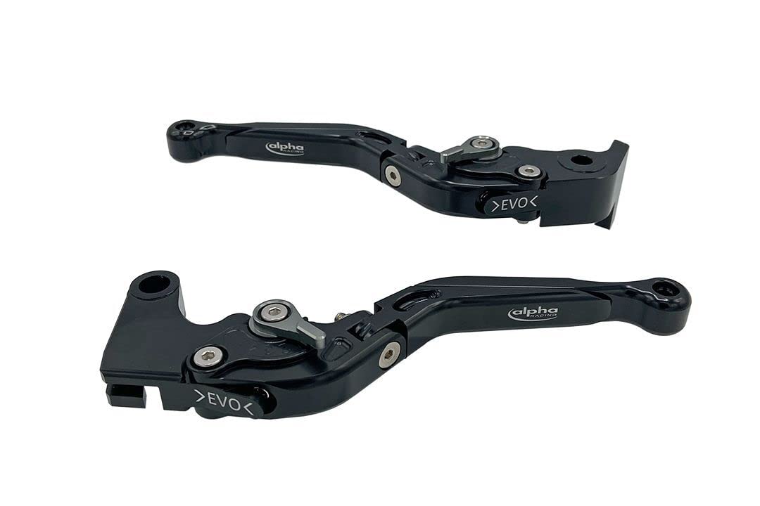Alpha Technik EVO Brake Lever and Clutch Lever Set Black