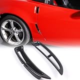 Car Fender Side Vents Cover Trim Compatible with Chevy Corvette C6 2005-2013, Air Flow Intake Hole Grille Spoiler Auto Exterior Accessories, C6 Accessories (Glossy Black)