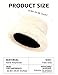 BFONS Women's Fuzzy Wide Brim Faux Fur Bucket Hat Warm Fisherman Cap Plush Winter Hat—Long Pile Fur Wide Moldable Brim Hat Fashion Outdoor Beige