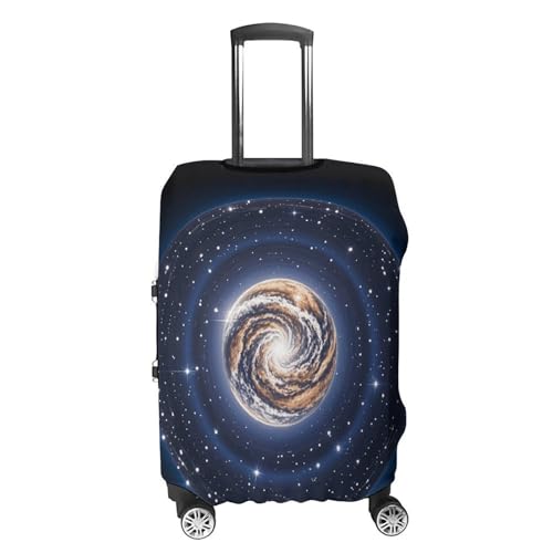 Celestial Body Elastic Luggage Cover Suitcase Protector for 19-32 Inch Suitcases | Universal Stretchable Travel Bag Cover | Anti-Scratch, Washable with Zipper Closure S4