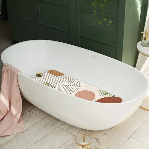 Nmbnswo TB2250 Non Slip Bathtub Mat, Bohemia Bath Mat For Tub, Extra Long Bathtub Mat Shower Mat thumb #6