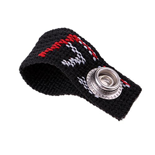 Prettyia 4X Replacement Chin Strap with Loop Combo for Ice Hockey Helmets - Black