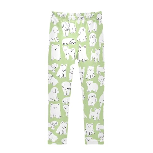 Girls Leggings Hand Drawn Cute Pet Dogs Doodle Toddler Girls Clothes Leggings for Girls Toddler Girls Leggings 3-4T