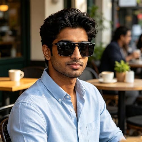 Image of grey jack Oversized Polarized Sunglasses Stylish,Large Size Rectangular Sunglasses UV Protection for Men Women S2202