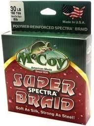 Mccoy Fishing Super Spectra Braid Fishing Line, Mean Green, 150-Yard/20-Pound