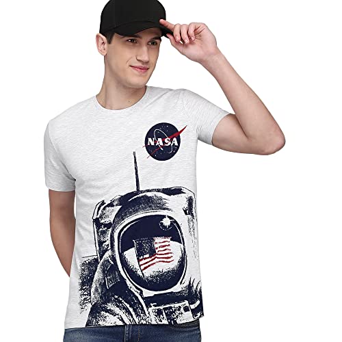 Image of Free Authority Mickey & Friends Printed Regular Fit Green Cotton Men's T-Shirt
