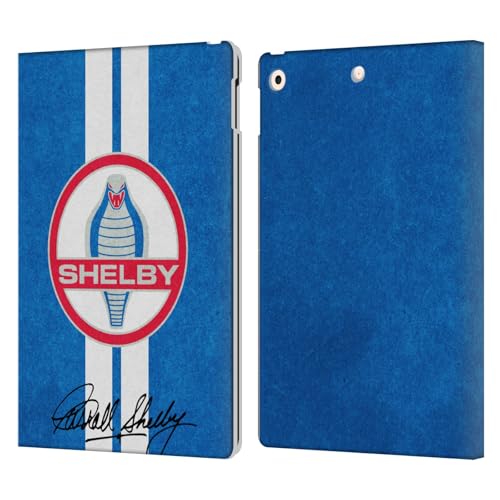 Étui cuir iPad 10.2 Shelby bleu avec rabat portefeuille antichoc