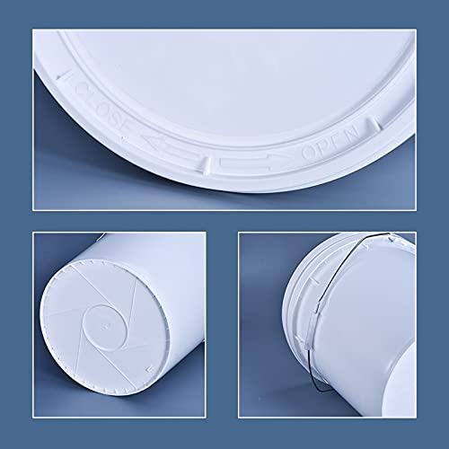 Afvalbakken Ronde Compost Bin Kitchen Geur gratis Compost Bin met deksel - Composteringsbak voor Kitchen Contost Emmer, Wit(5. 2 Gallon) Recycling bin bags - Image 4