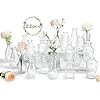 22 pack bud vase in bulk beahot clear flower vases for wedding decorations glass vase for centerpiece table decorations small boho vase for home decor wedding decor centerpieces party office  urban country home decor