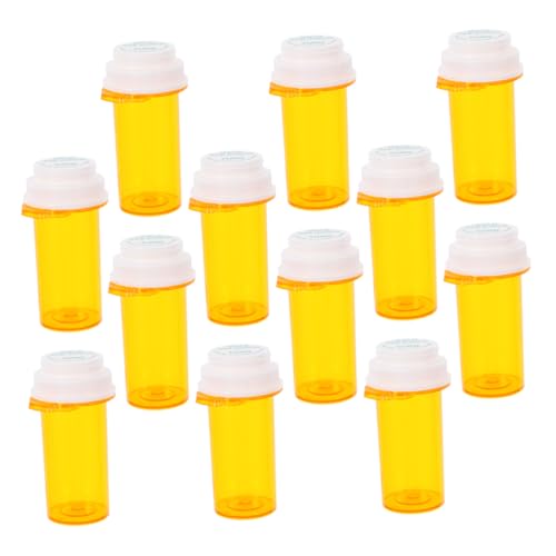 Healeved 12個 使い捨ての 瓶 キットエンドカバー ショック - 防御卵トレイ 瓶詰め 剤 交換用ヘッドバンド ヘッド吸引カップを交換します プレーヤーアルバム 容器 Orange Pp