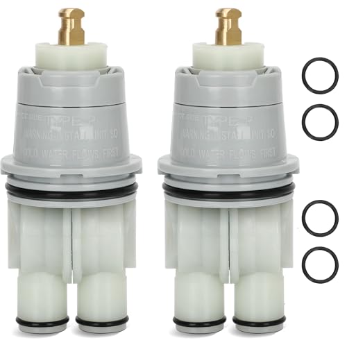 2 Pack RP46074 Cartridge Compatible with Delta 13/14 Series Bath Tub Shower Faucet Single Handle Universal Valve Cartridge Repair Kit Replacement for Monitor Shower Cartridge Parts
