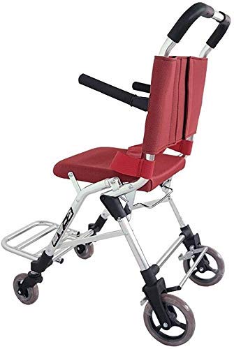 BAJIMI 車いすアルミ製車椅子超軽量自走式車椅子Pedalbrakes、広がったペダルとシートベルト、インフレータブルソリッドホイールは、Passenの安全を守ります 介護・介助兼用
