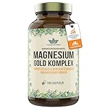 Magnesium Gold Komplex Kapseln von naturalie® | 5 bioverfügbare Formen | 180 Kapseln...