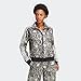 adidas Womens PYTHON ALL OVERSIZE PRINTED TRACKTOP Black/Multicolor XS