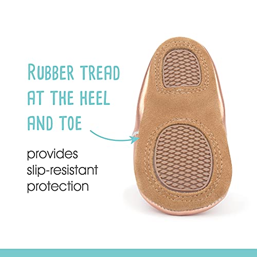 Zutano Unisex Baby Leather Moccasins, Slip Resistant, Soft-Sole Stay On Baby Shoes4