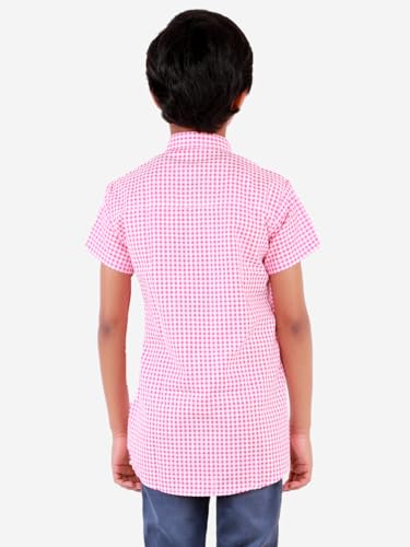 Image of superminis Boy's Cotton Regular Fit, Half Sleeves, Collared Neck, Printed Shirts for Casual Wear