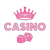 Stickers gravés Jeux de dés, poker, cartes, casino 34x38.5cm Ne se décolle pas Rose