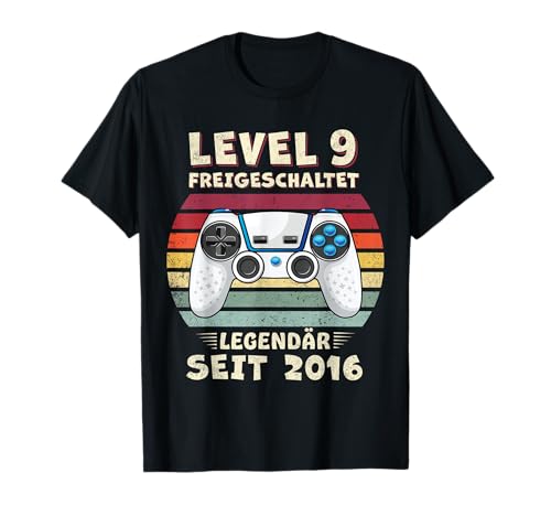 9 Geburtstag Junge Jungen Dekoration 2016 9er Geburtstag T-Shirt