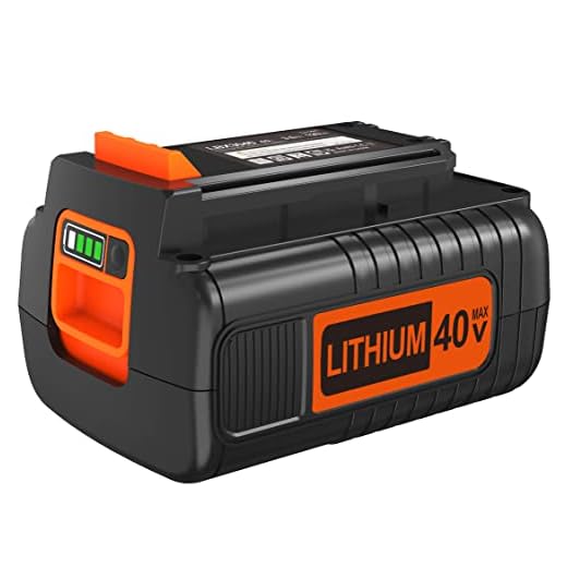 40 Volt MAX 3.0Ah Lithium Replacement Battery for Black and Decker 40V Battery LBX2040 LST136 LBXR2036 LBXR36 LHT2436 LCS1240 LBX1540 LBX36 LSWV36 LST540 LST136W Black+Decker Lithium Ion Battery